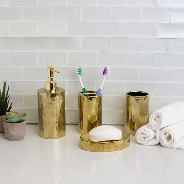 Rose-gold-bath-accessories | Wayfair